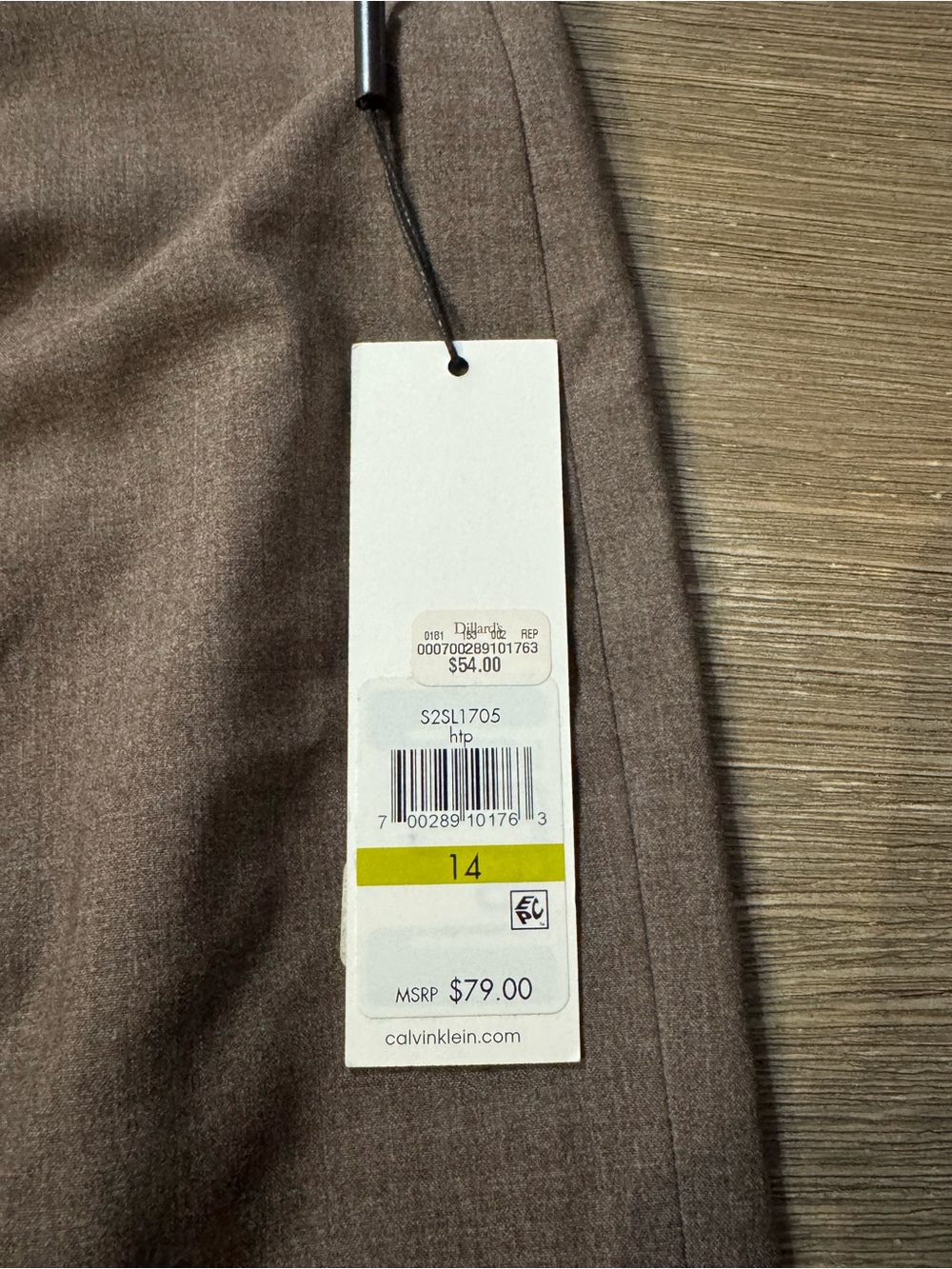 Calvin Klein Brown Tailored Pencil Skirt - Picture 5 of 10